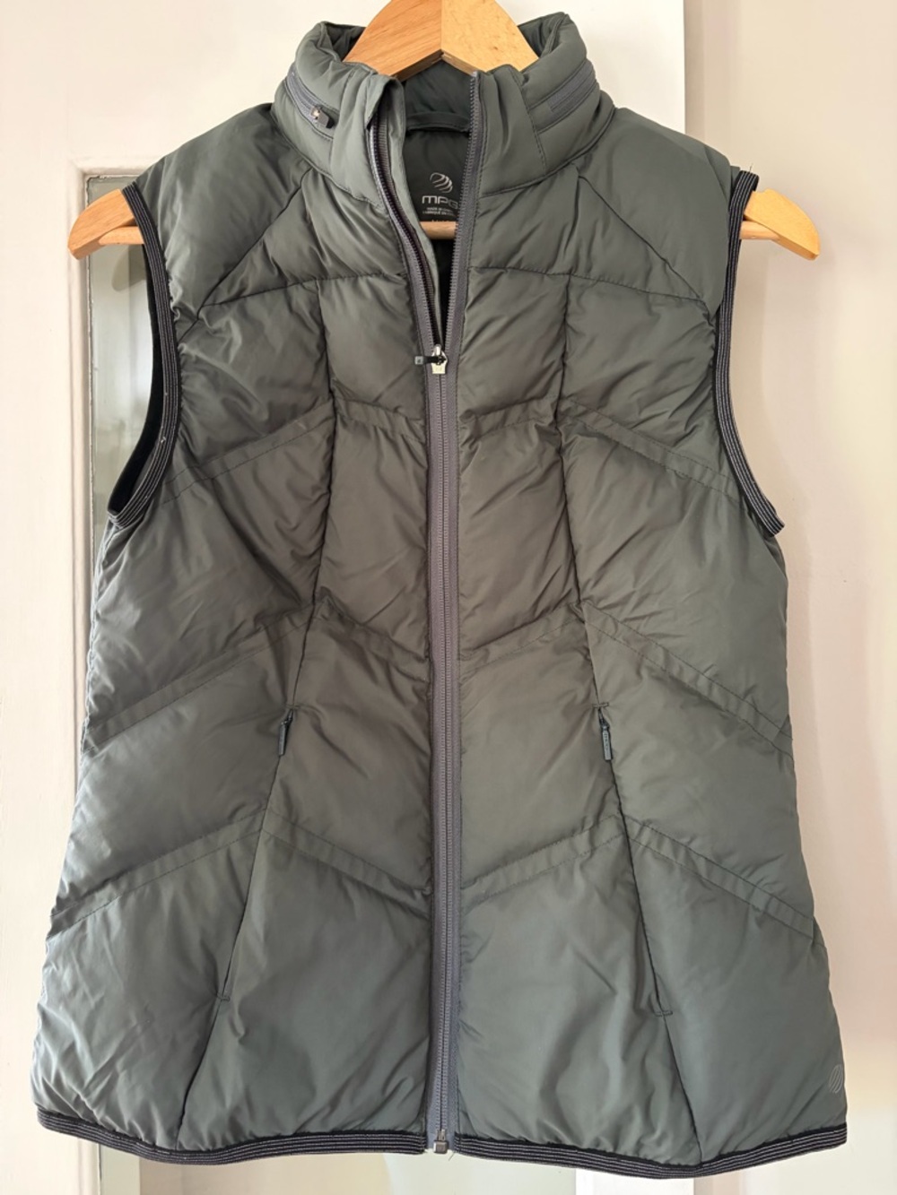 MPG Olive Green Quilted Puffer Vest